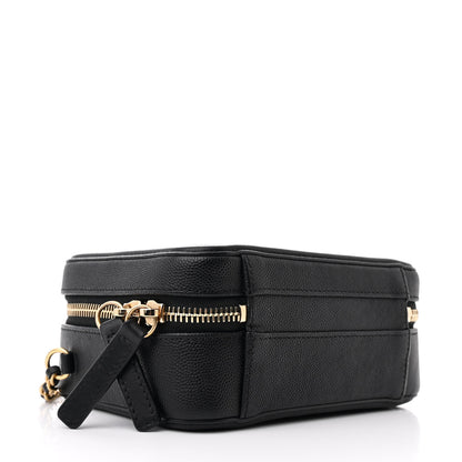 Chanel Caviar Quilted Small CC Filigree Vanity Case Black 4 of 12