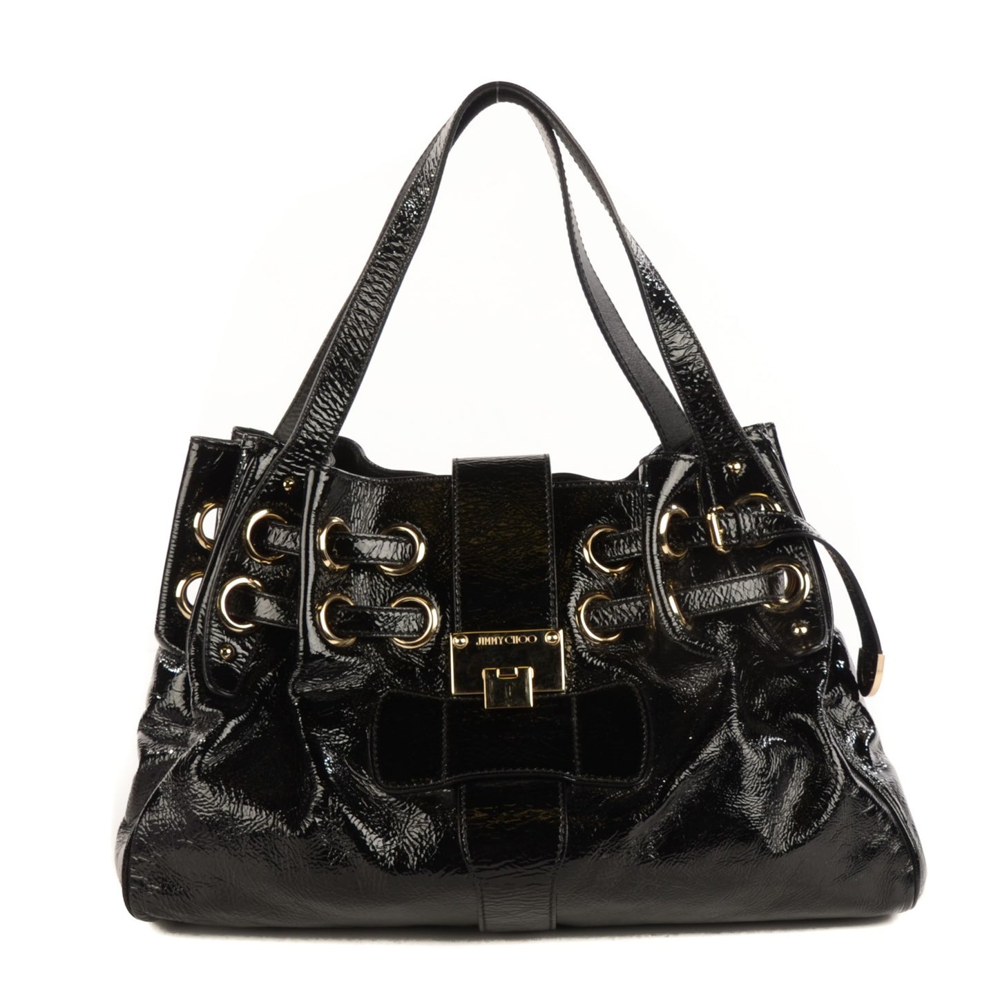 Crushed Patent Ramona Black