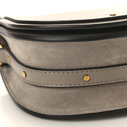 Chloe Calfskin Suede Small Nile Bracelet Bag Motty Grey 8 of 9