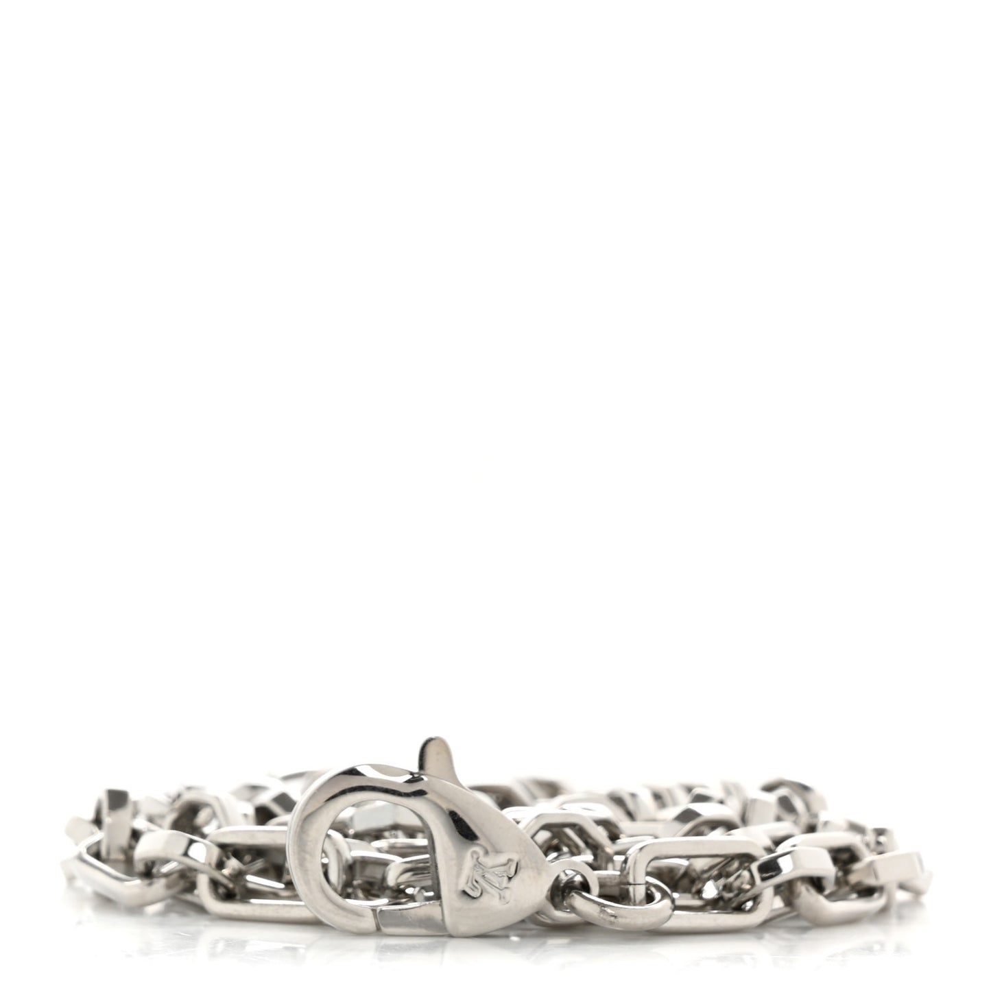 Metal Dauphine Chain Long Shoulder Strap Silver