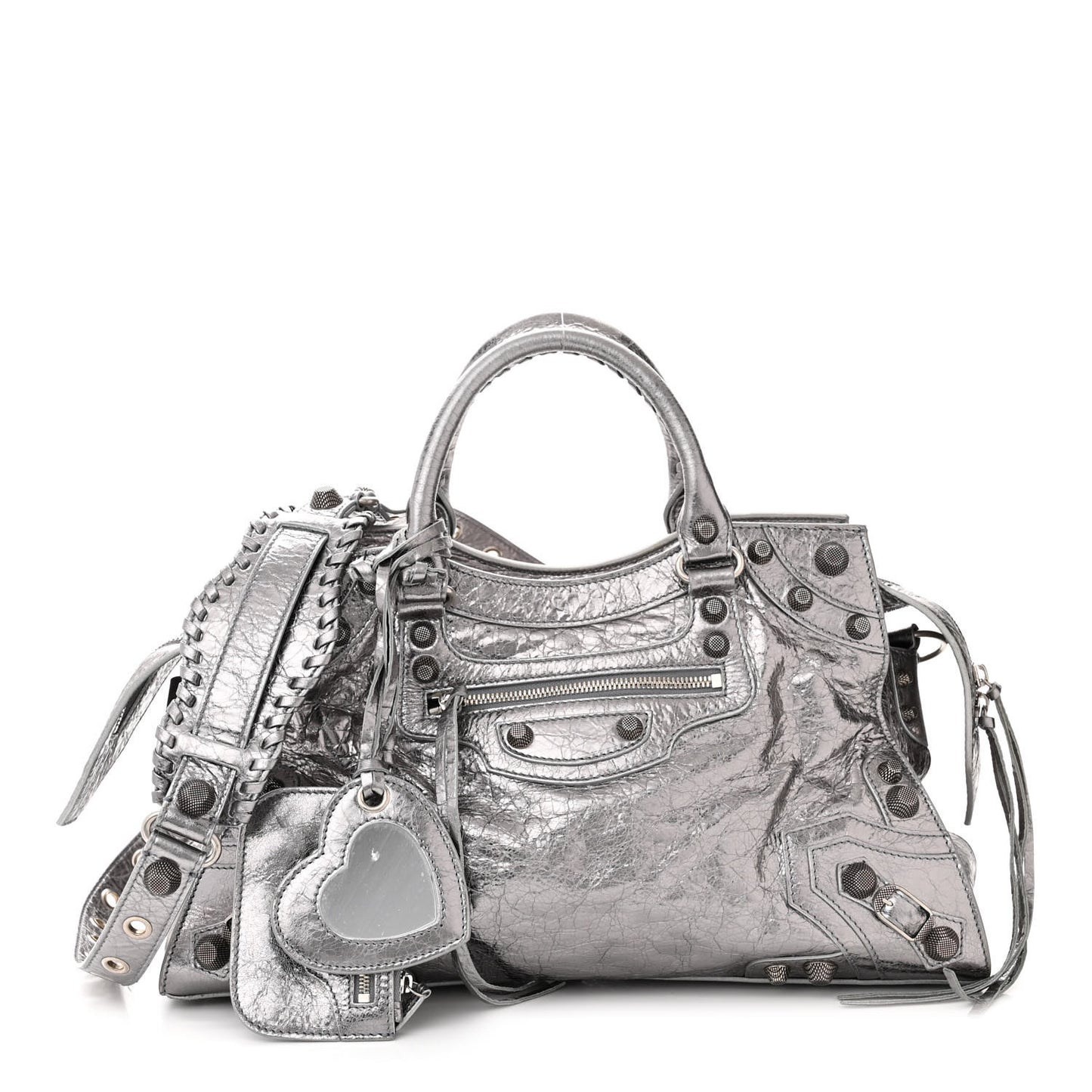 Metallic Agneau Arena Neo Cagole City Silver