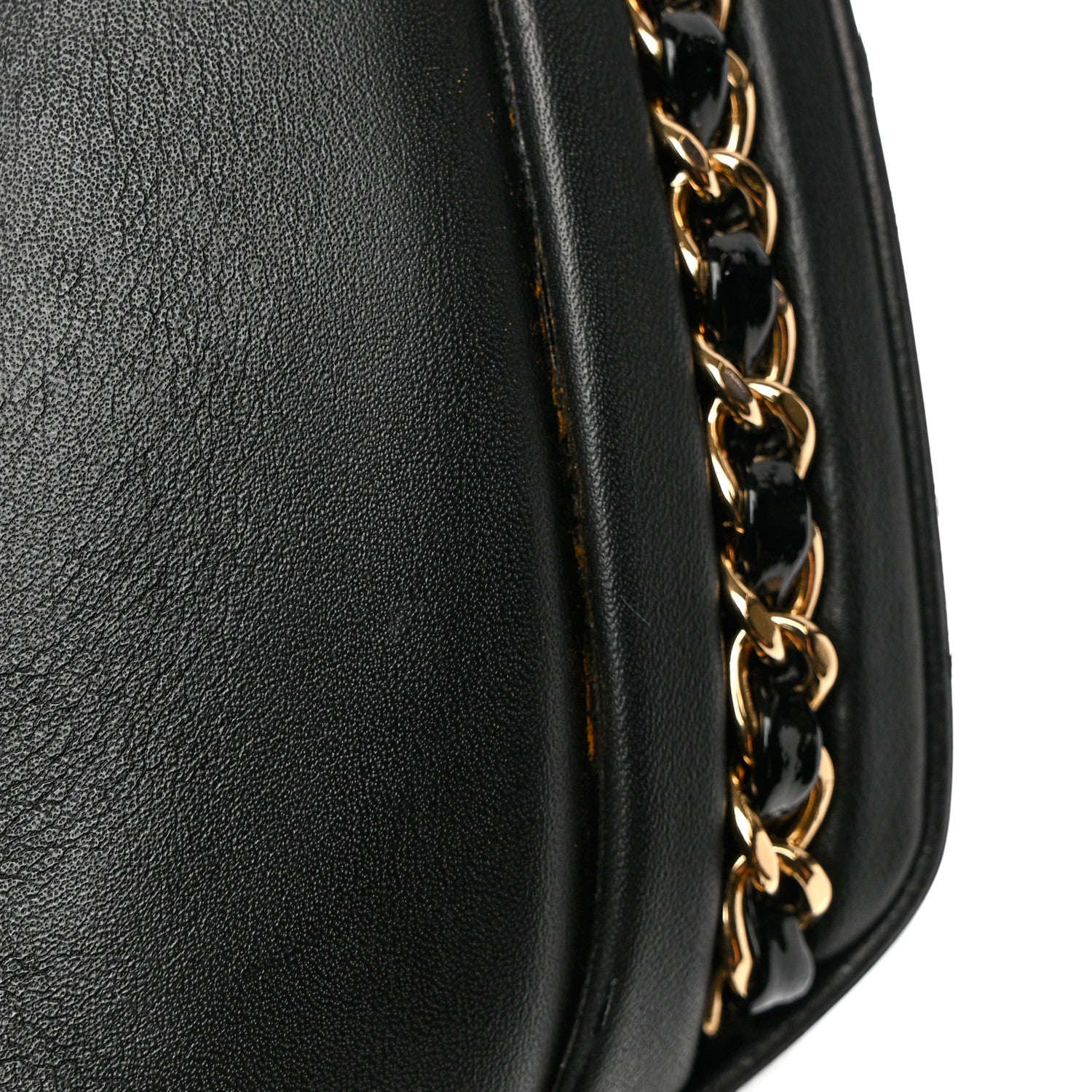 Chanel Lambskin CC Cap Toe Platform Chain Pumps 38 Black 10 of 13