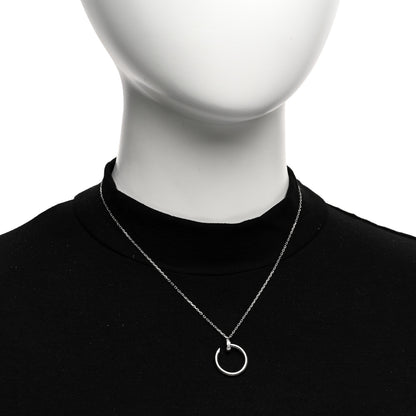 Cartier 18K White Gold Diamond Juste Un Clou Necklace 2 of 5