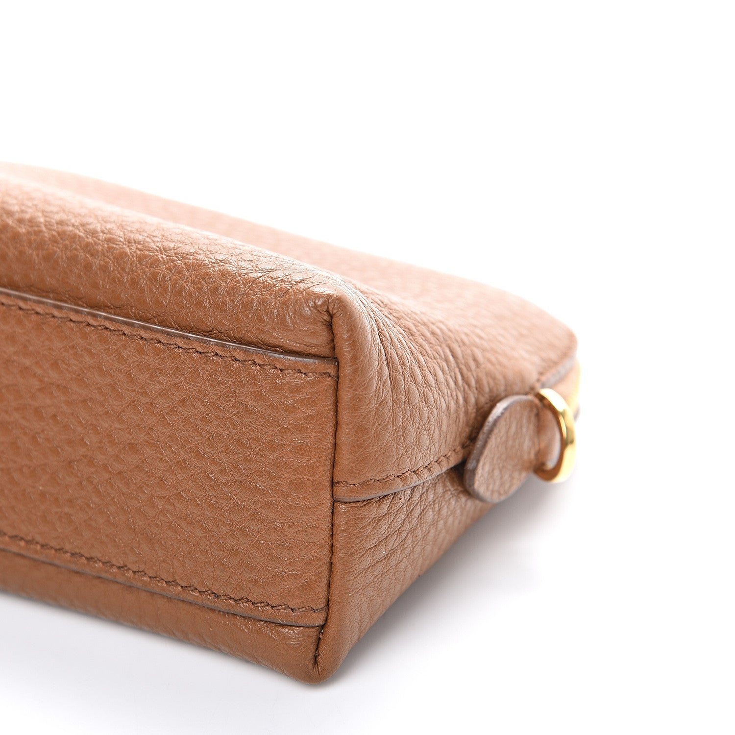 Prada Vitello Daino Cosmetic Pouch Cannella 8 of 8