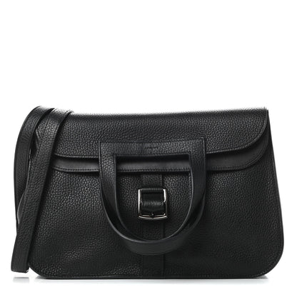 Hermes Taurillon Clemence Halzan 31 GM Black 1 of 17