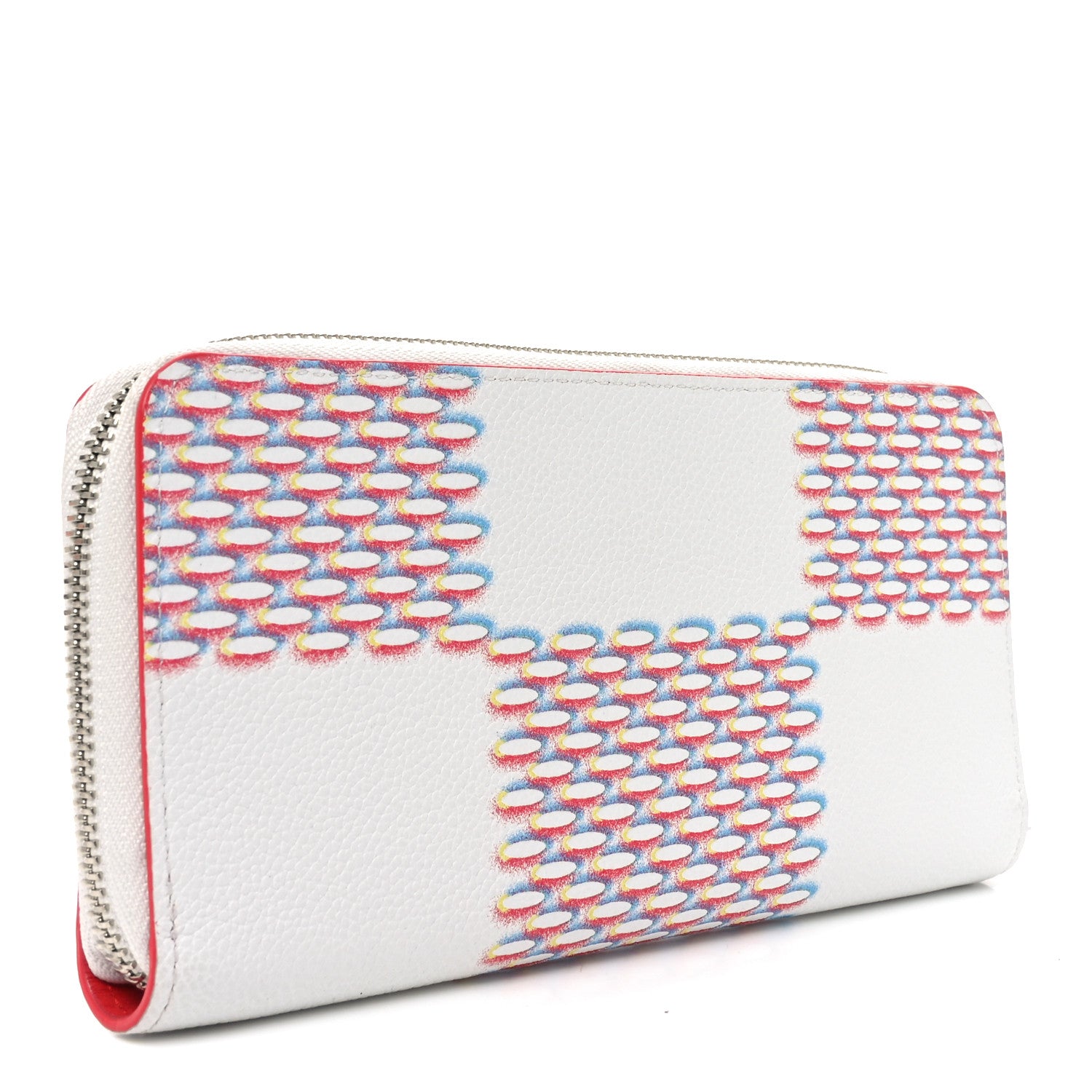 Louis Vuitton Damier Spray Zippy Organizer Wallet White 3 of 6
