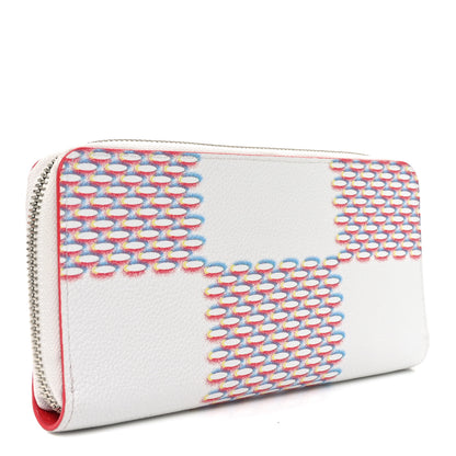 Louis Vuitton Damier Spray Zippy Organizer Wallet White 3 of 6