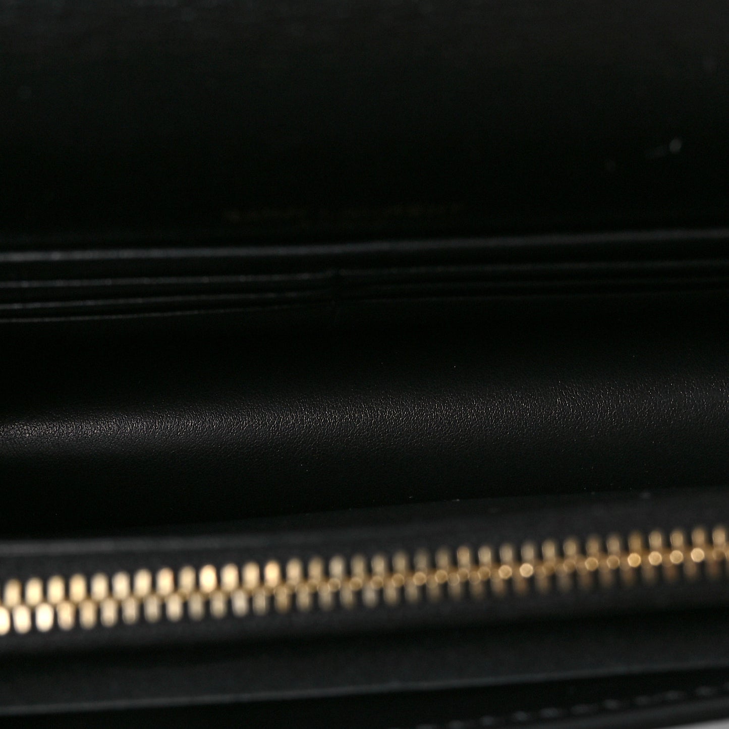 Calfskin Monogram Sunset Chain Wallet Black