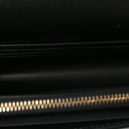 Saint Laurent Calfskin Monogram Sunset Chain Wallet Black 5 of 10