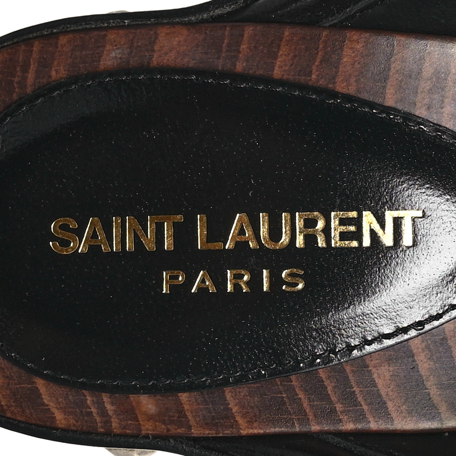 Saint Laurent Smooth Calfskin Camoy Clogs 35.5 Black 8 of 9