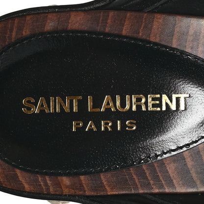Saint Laurent Smooth Calfskin Camoy Clogs 35.5 Black 8 of 9