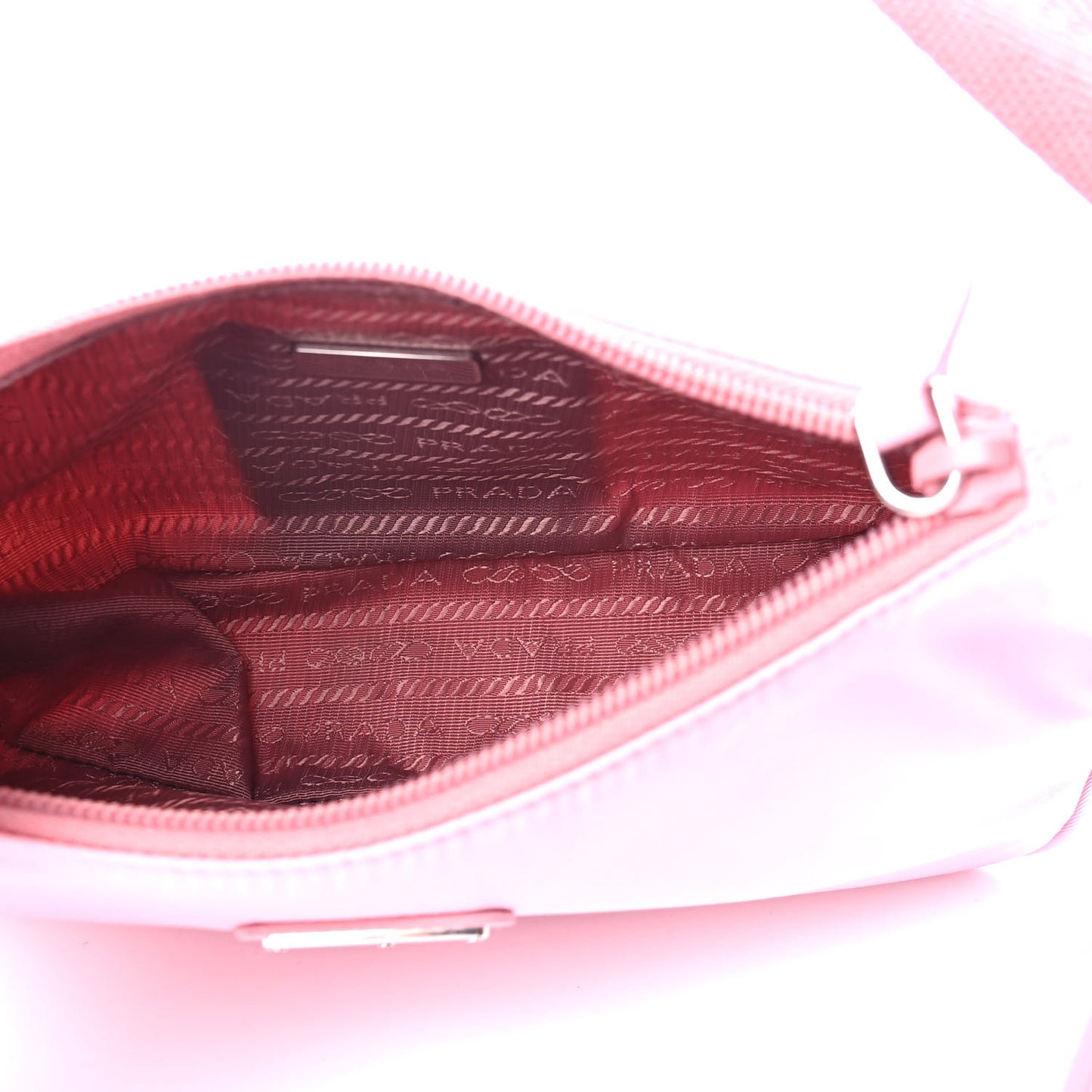 Tessuto Nylon Saffiano Mini Re-Edition 2000 Bag Rosa