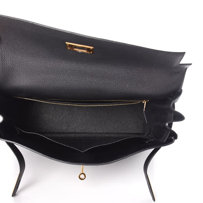 Hermes Togo Kelly Retourne 32 Black 7 of 38