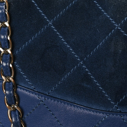 Chanel x Pharrell Williams Suede Lambskin XXL Flap Bag Navy 14 of 14