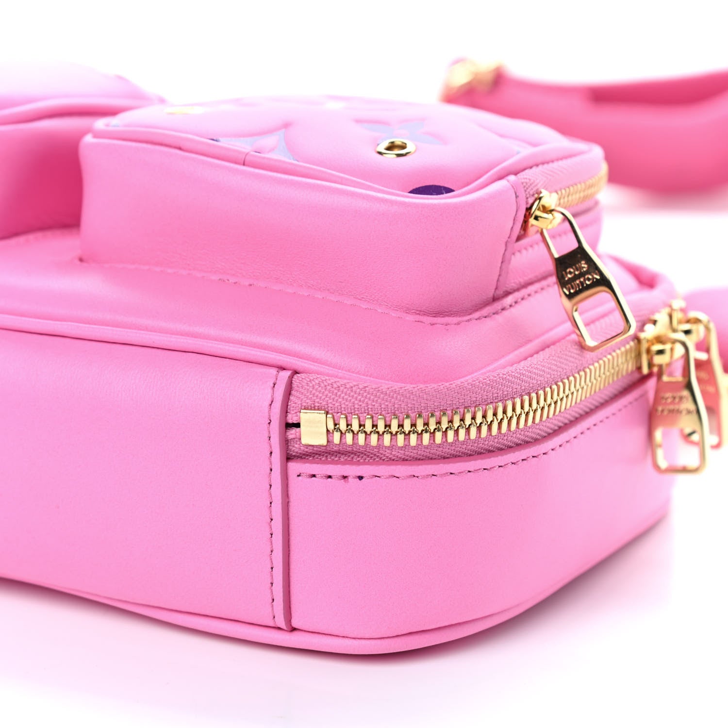 Louis Vuitton Calfskin Embossed Monogram Vuittamins Utility Crossbody Rose Violet 8 of 9