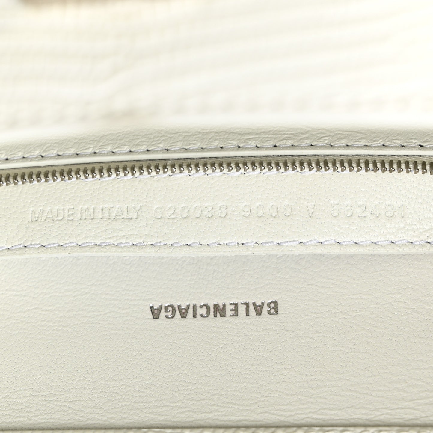 Patent Calfskin Lizard Embossed Medium Ghost Shoulder Bag Optic White