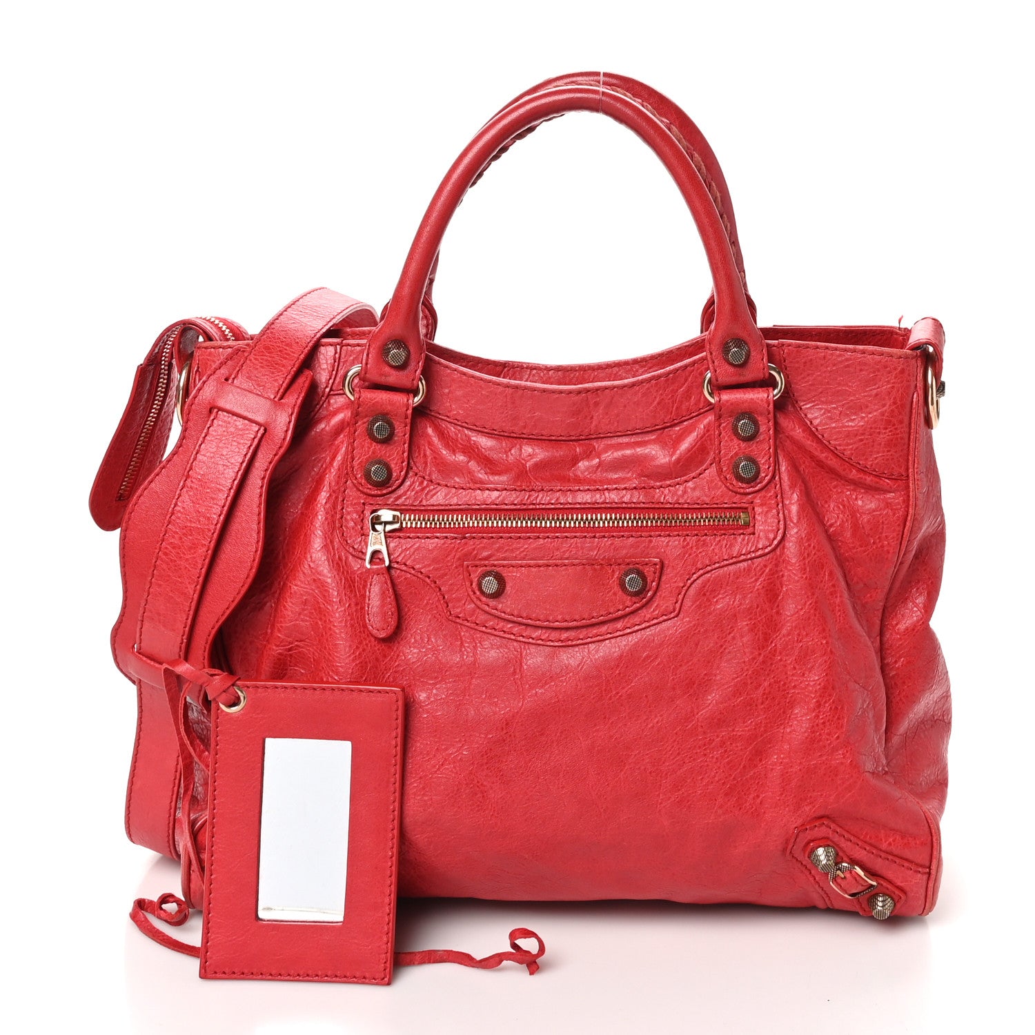 Balenciaga Agneau Giant 12 Rose Gold Hardware Velo Coquelicot 3 of 12