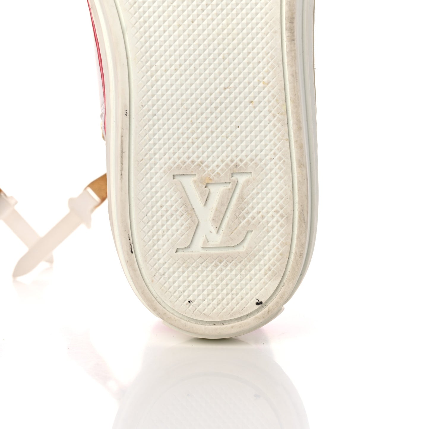 Calfskin LV Stellar Sneaker Boots 39 White Framboise