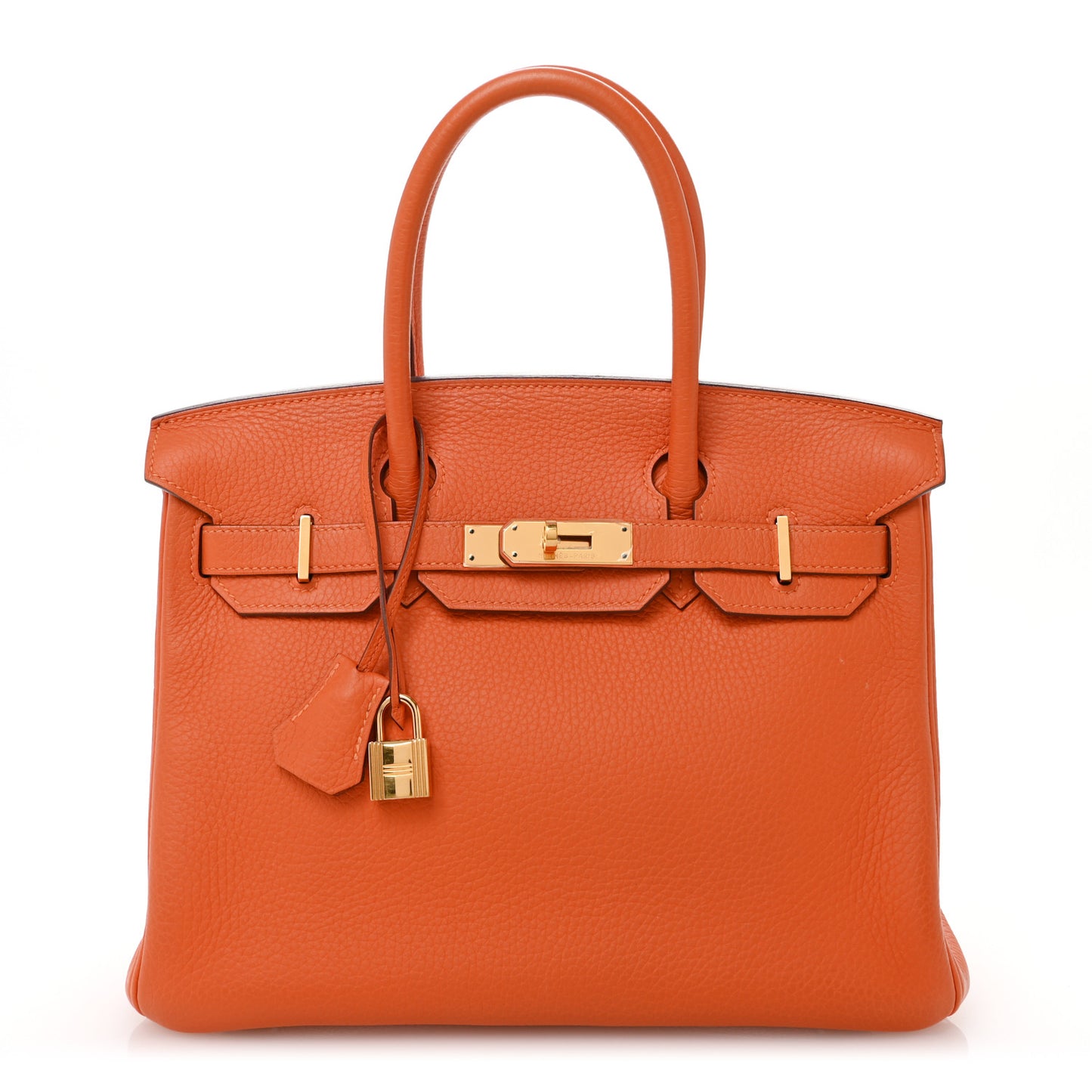 Taurillon Clemence Birkin 30 Orange