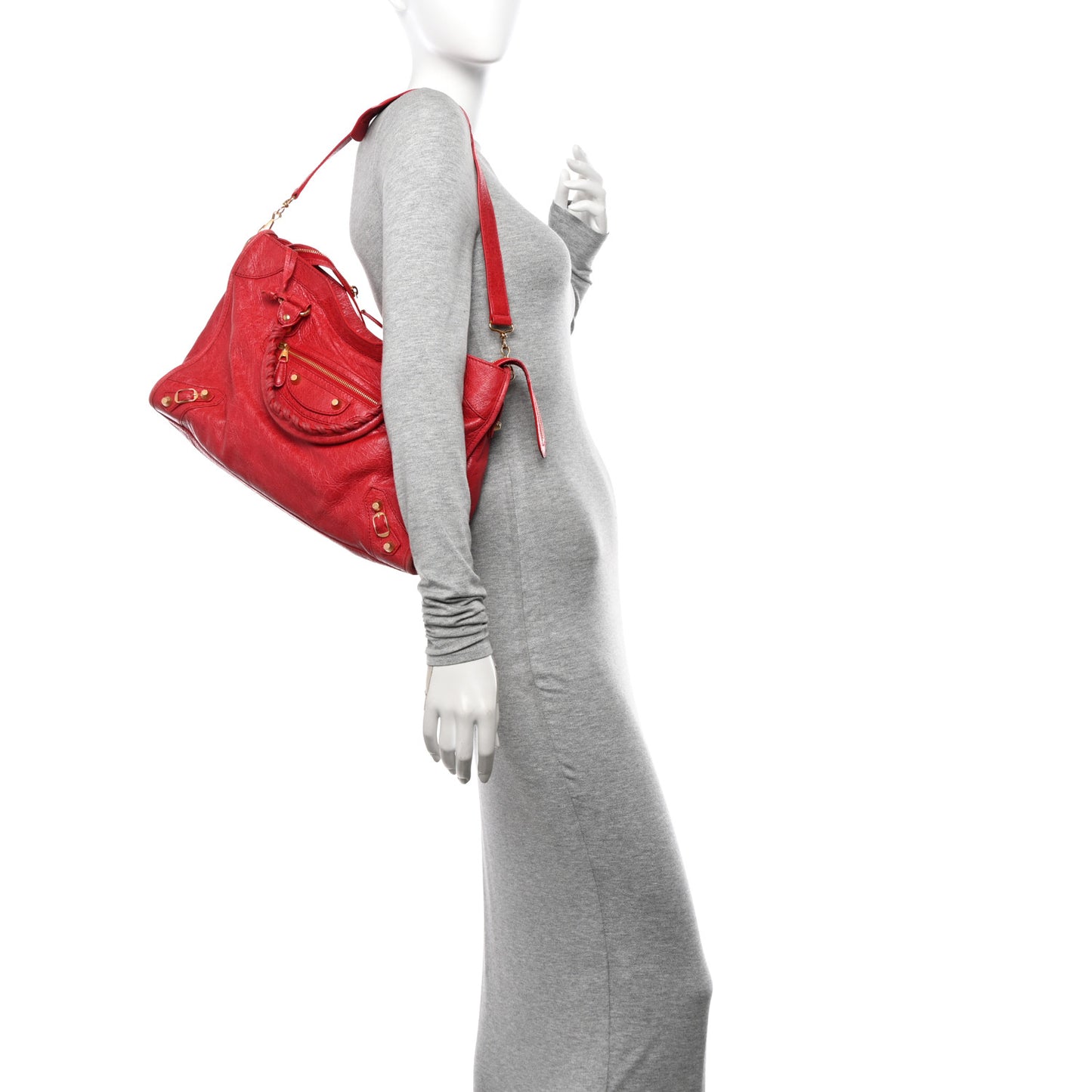 Agneau Giant 12 Gold Hardware City Rouge Cardinal