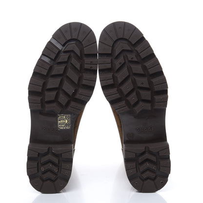 Gucci Rubber Monogram Edinburg Rain Boots 36 Transparent Cocoa 5 of 9