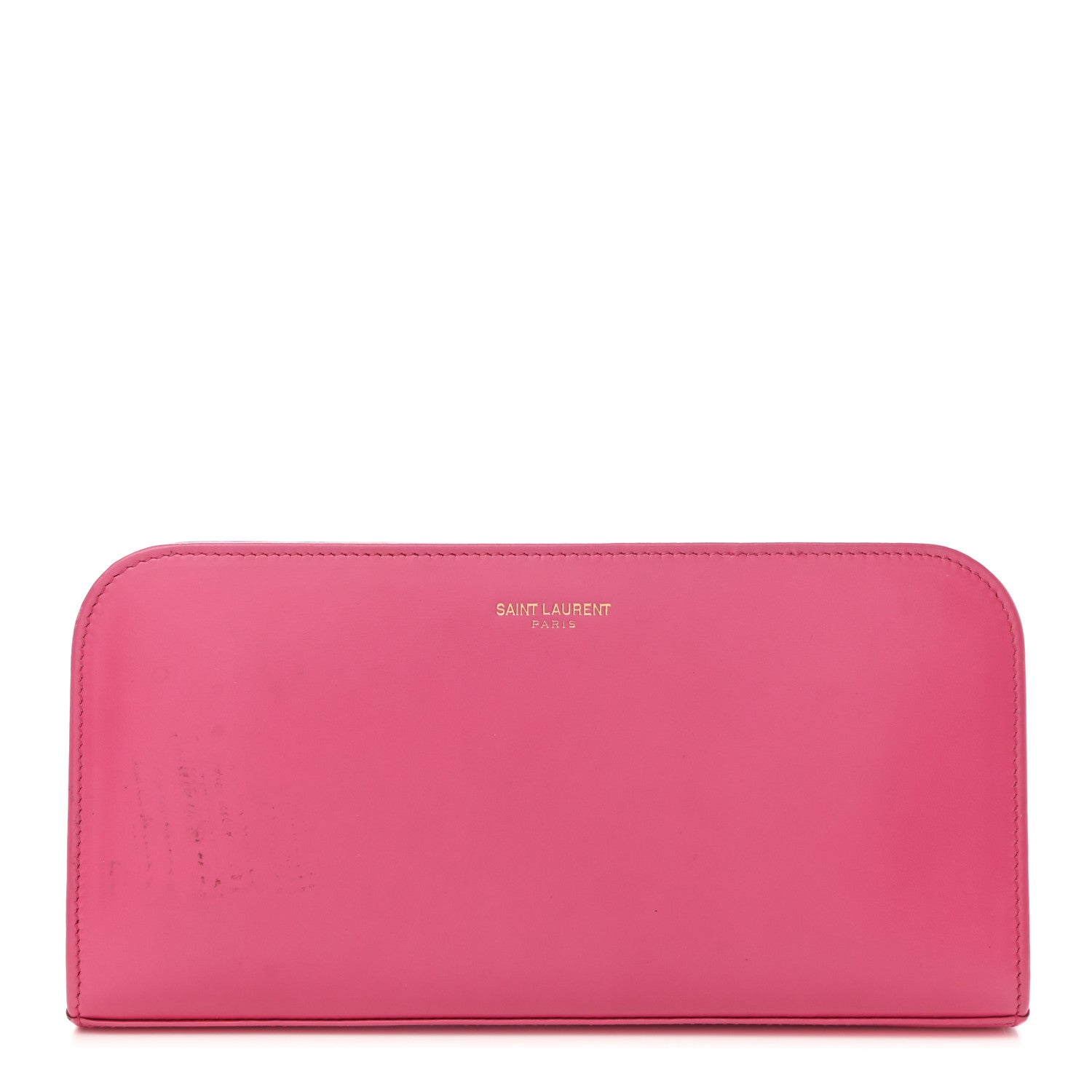 Saint Laurent Calfskin Classic Zip Around Continental Wallet Fuchsia 1 of 7