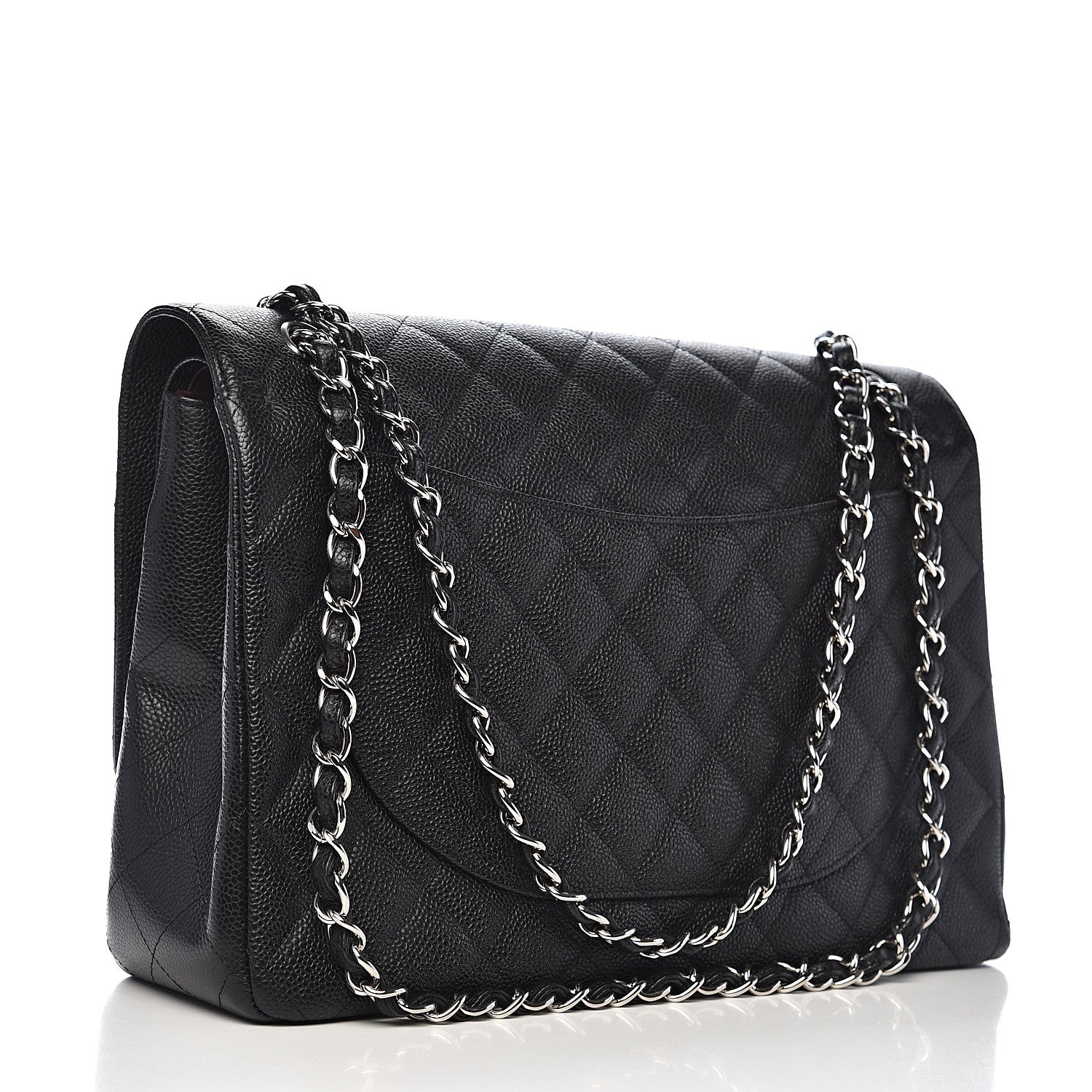 Chanel Caviar Quilted Maxi Double Flap Black 2 of 11