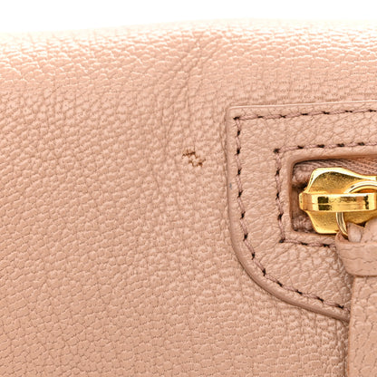 Balenciaga Chevre Gold Metallic Edge Hardware Envelope Clutch Rose Des Sables 11 of 11