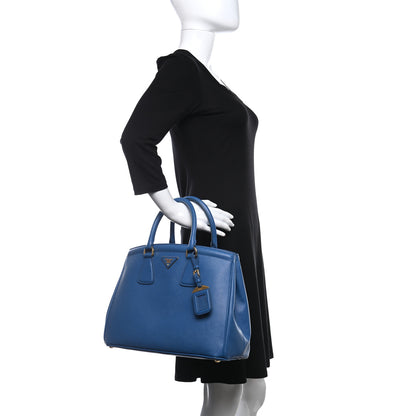 Prada Saffiano Lux Parabole Tote Cobalto 2 of 11