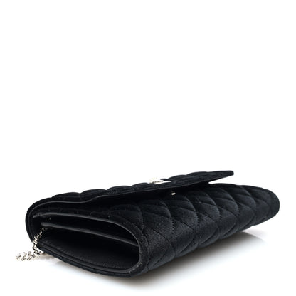 Versace Velvet Quilted Medusa Wallet On Chain Black 4 of 9