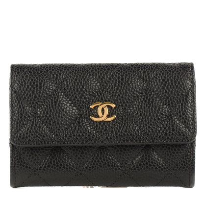 Chanel Caviar Quilted Flap Card Holder Black 1 of 7
