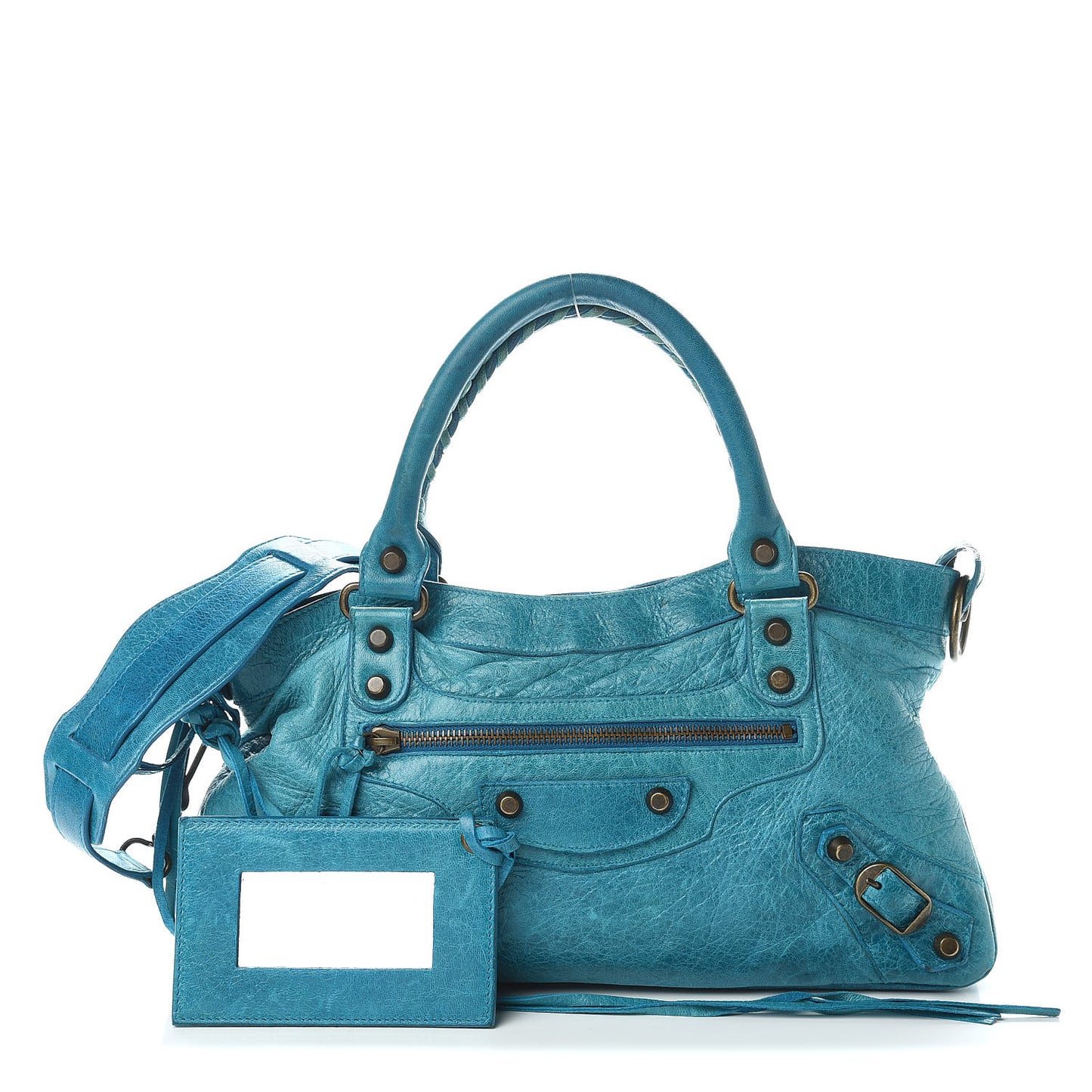 Chevre Classic Hardware First Turquoise