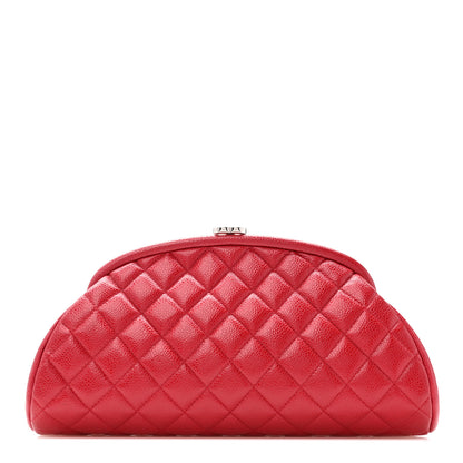 Chanel Caviar Quilted Timeless Clutch Red 1 of 10