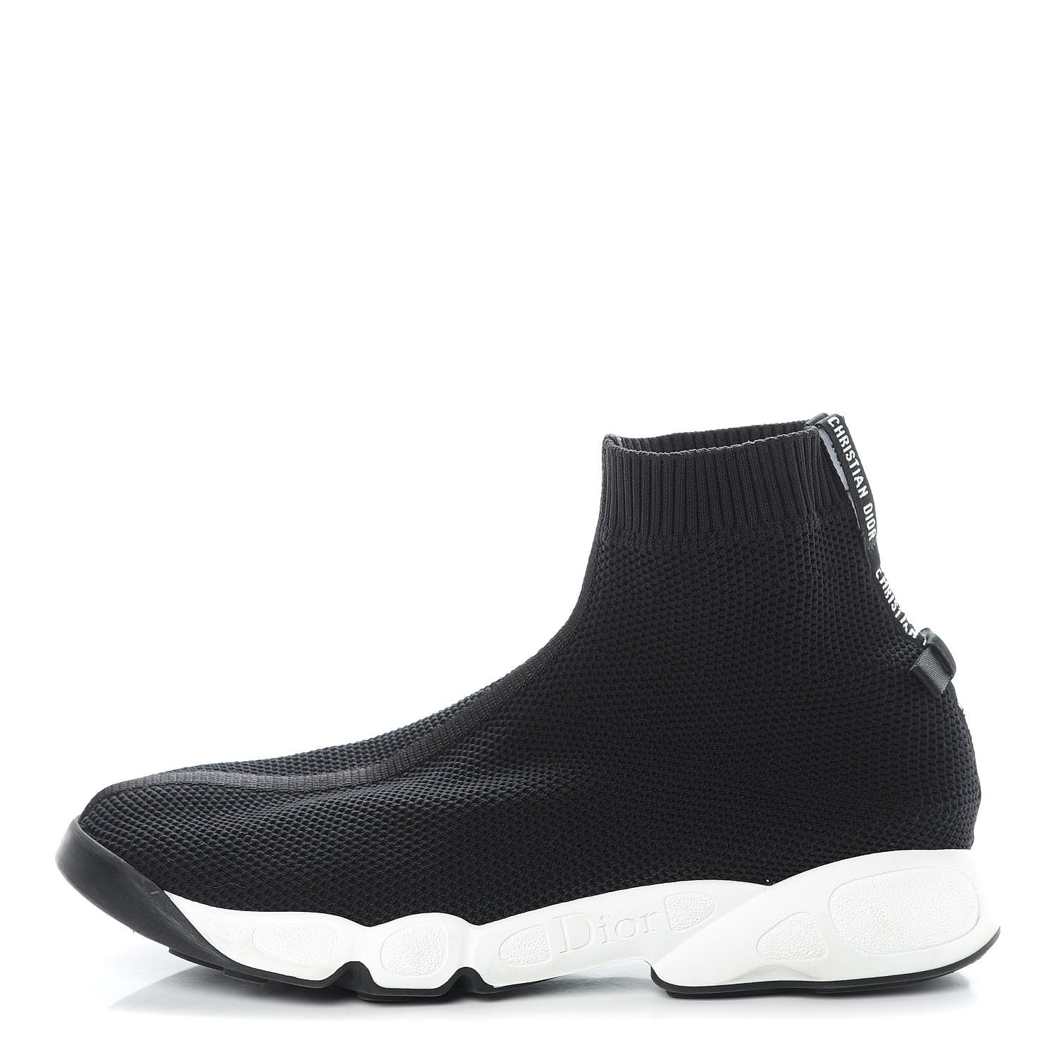 Christian Dior Technical Canvas Fusion High Top Sneakers 39.5 Black 1 of 9