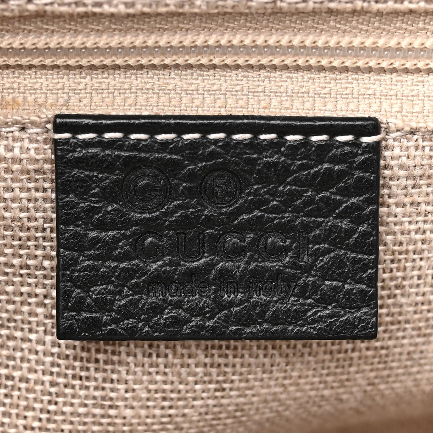 Dollar Calfskin Interlocking G Top Handle Shoulder Bag Black