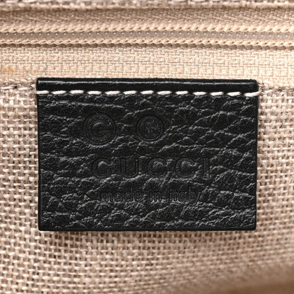 Gucci Dollar Calfskin Interlocking G Top Handle Shoulder Bag Black 6 of 12