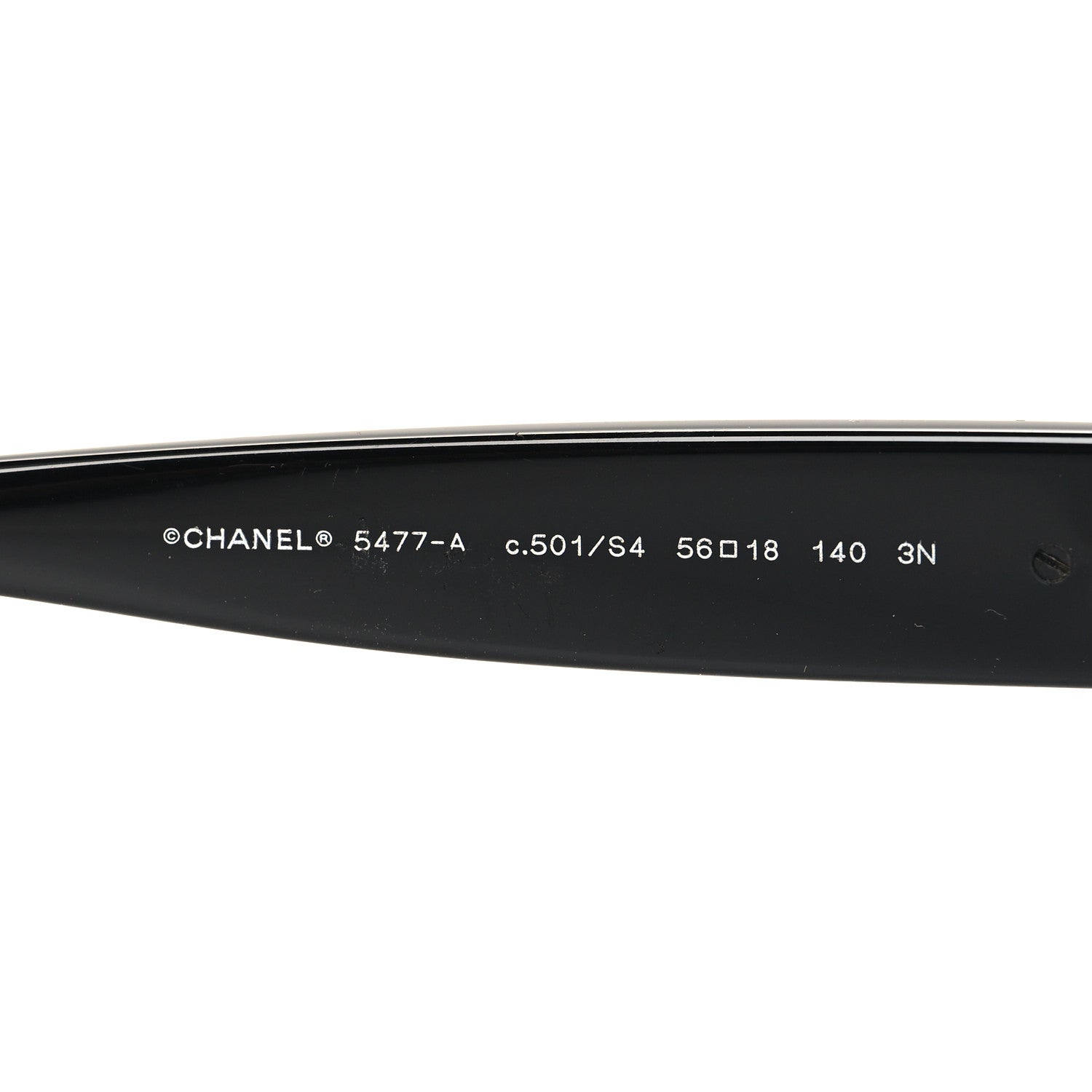 Chanel Acetate Enamel Heart Butterfly Sunglasses 5477-A Black 5 of 7