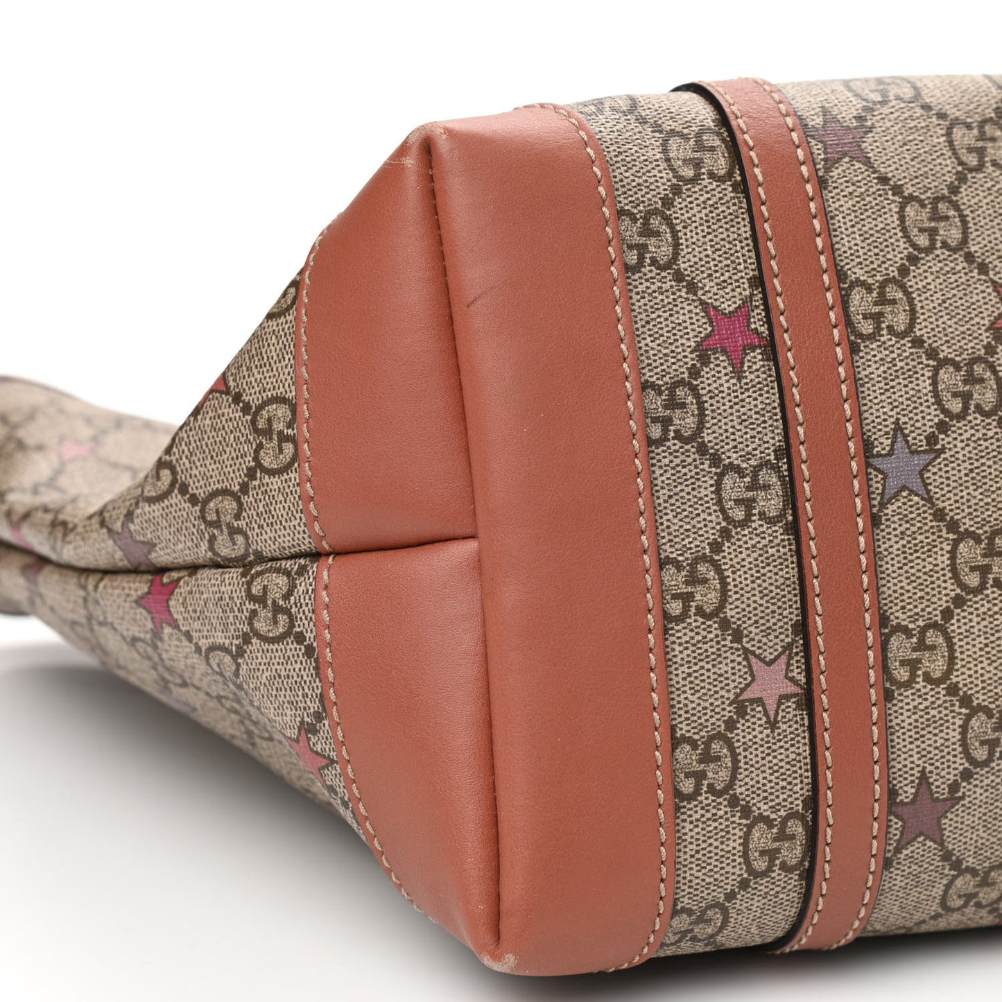 GG Plus Monogram Stars Medium Joy Tote Beige Pink