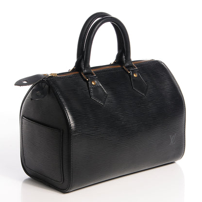 Louis Vuitton Epi Speedy 25 Black 3 of 7