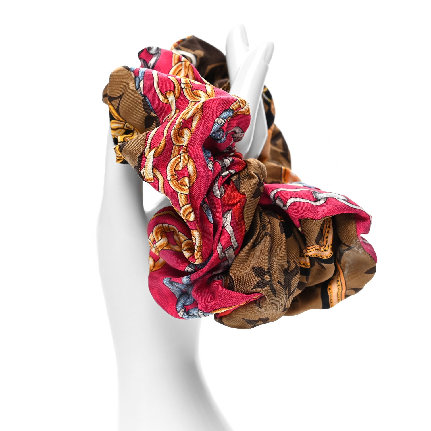 Louis Vuitton Silk Monogram Confidential Chouchou Scrunchie 2 of 3