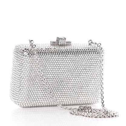 Judith Leiber Crystal Minaudiere Clutch Silver 3 of 9