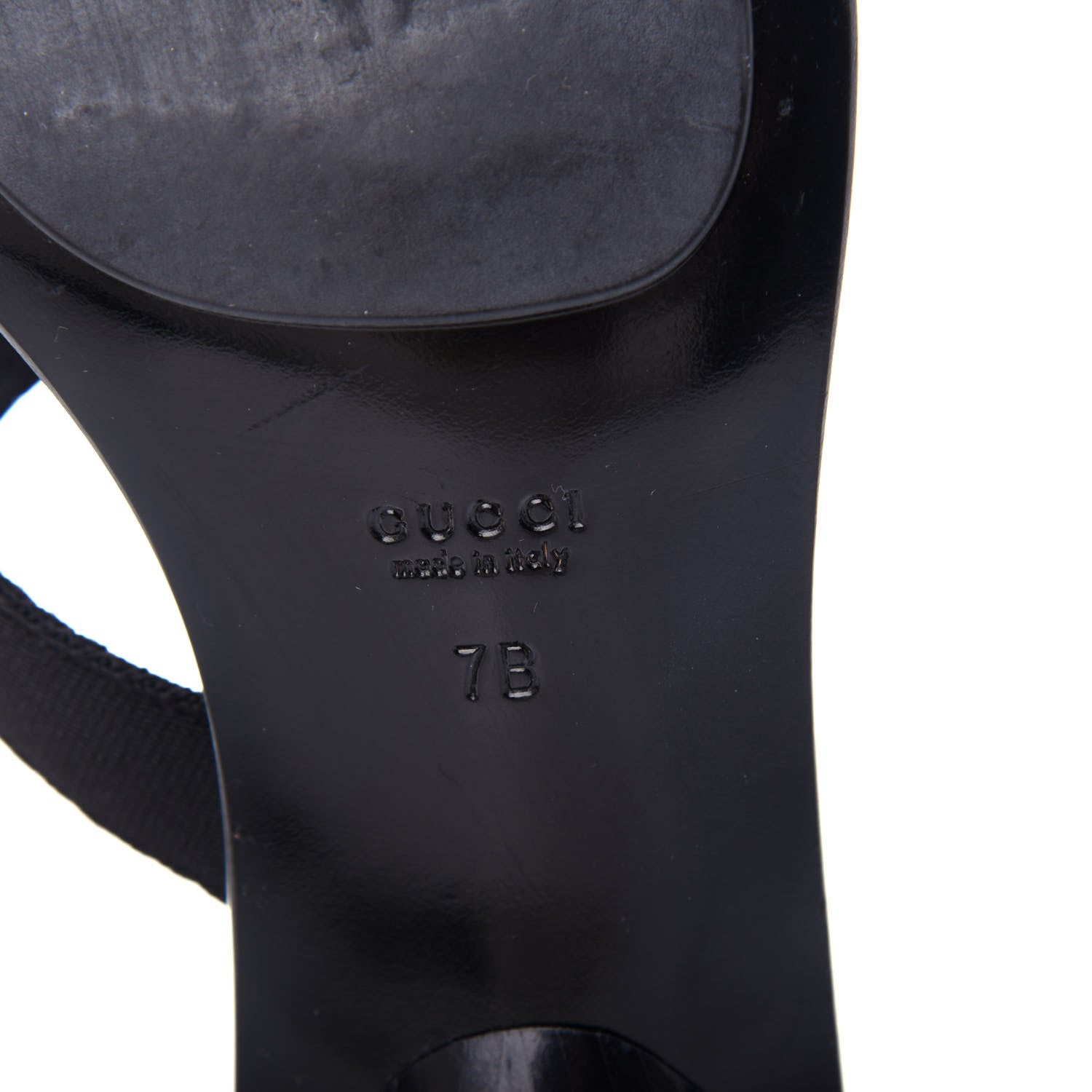Gucci Nylon GG Reins Thong Sandals 37 Black 9 of 10