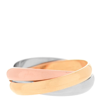 Cartier 18K Pink Yellow White Gold Small Trinity Ring 49 4.75 3 of 5
