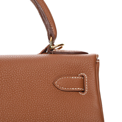 Hermes Togo Kelly Retourne 28 Gold 8 of 30