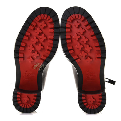 Christian Louboutin Calfskin Spikes Birgitta Lug 70 Zip Around Ankle Boots 35 Black 10 of 12