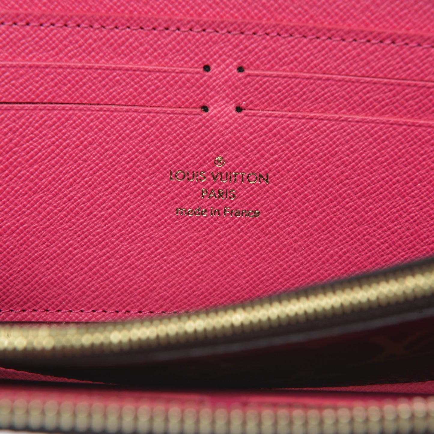 Monogram Clemence Wallet Hot Pink