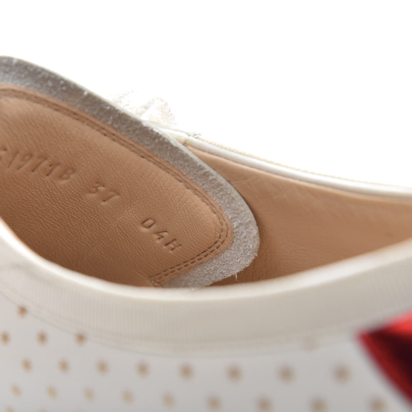 X SEGA Calfskin GUCCY Stars Womens Falacer Sneakers 37 White