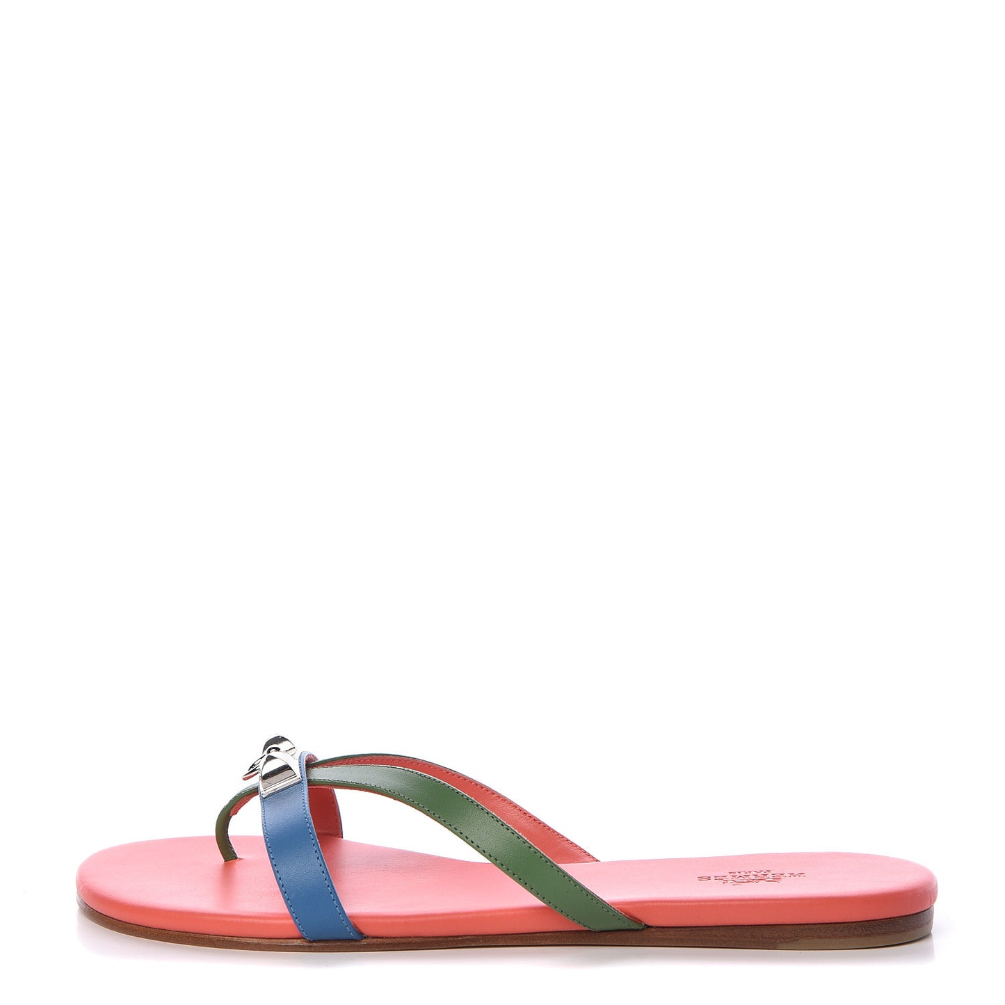Nappa Calfskin Corfou Sandals 37 Multicolor Celeste