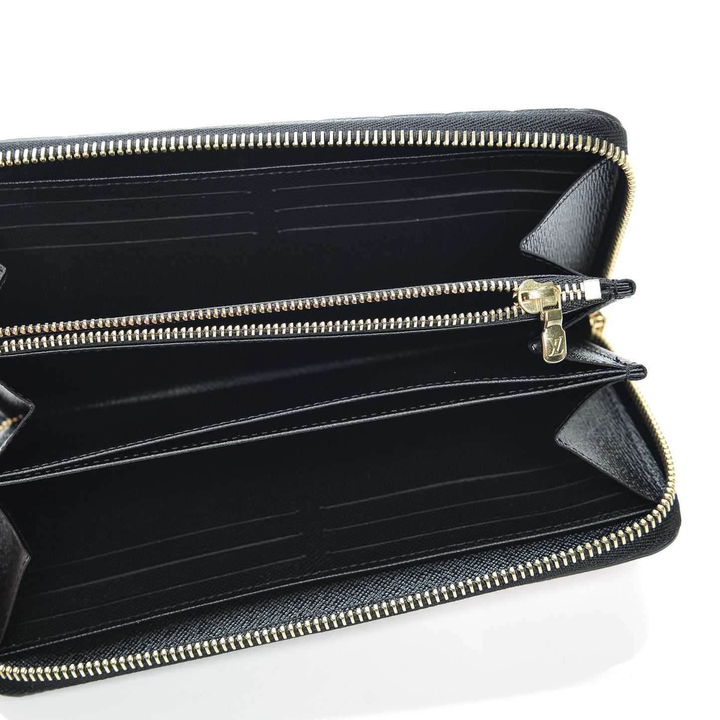 Epi Damier Race Zippy Wallet Black Yellow