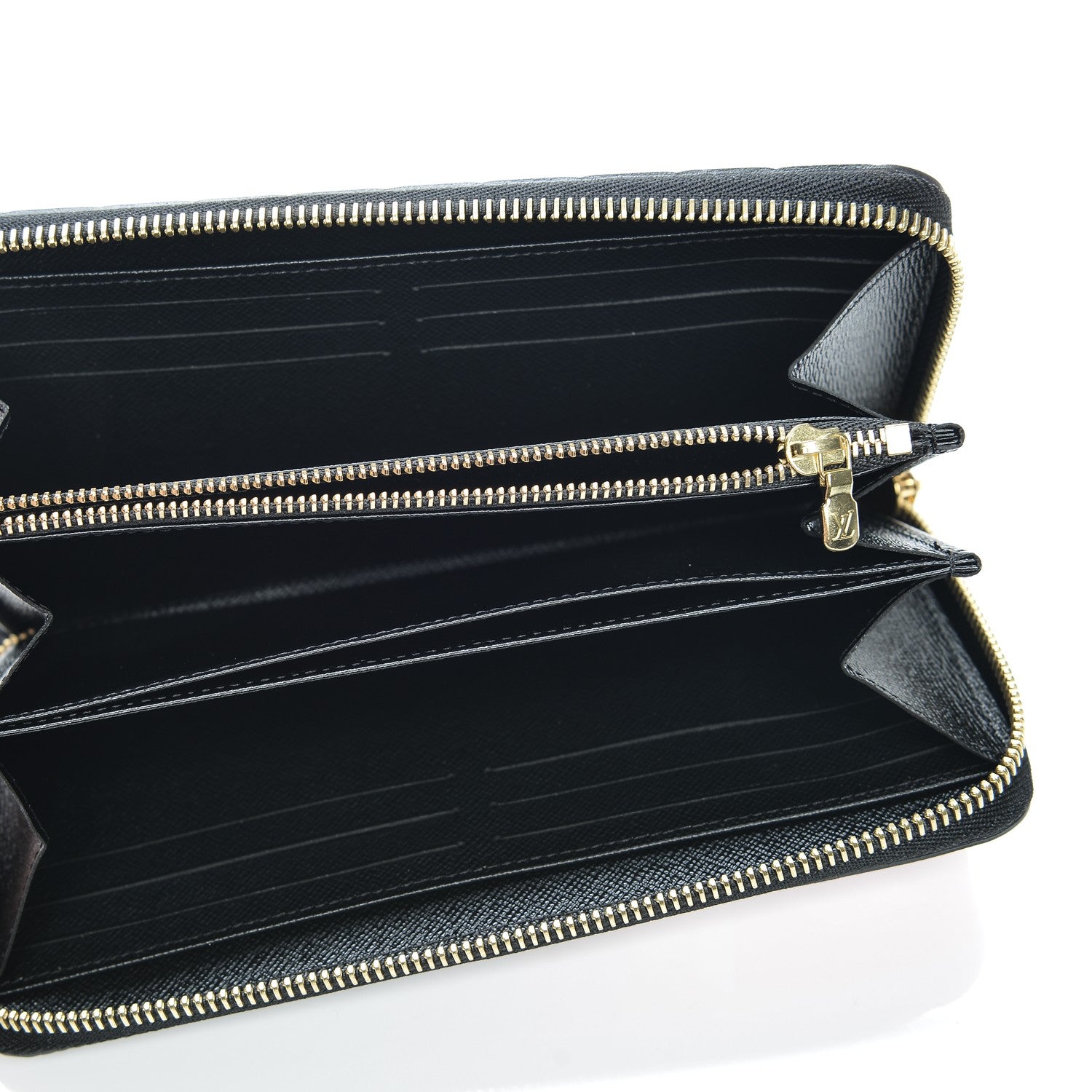 Louis Vuitton Epi Damier Race Zippy Wallet Black Yellow 5 of 7